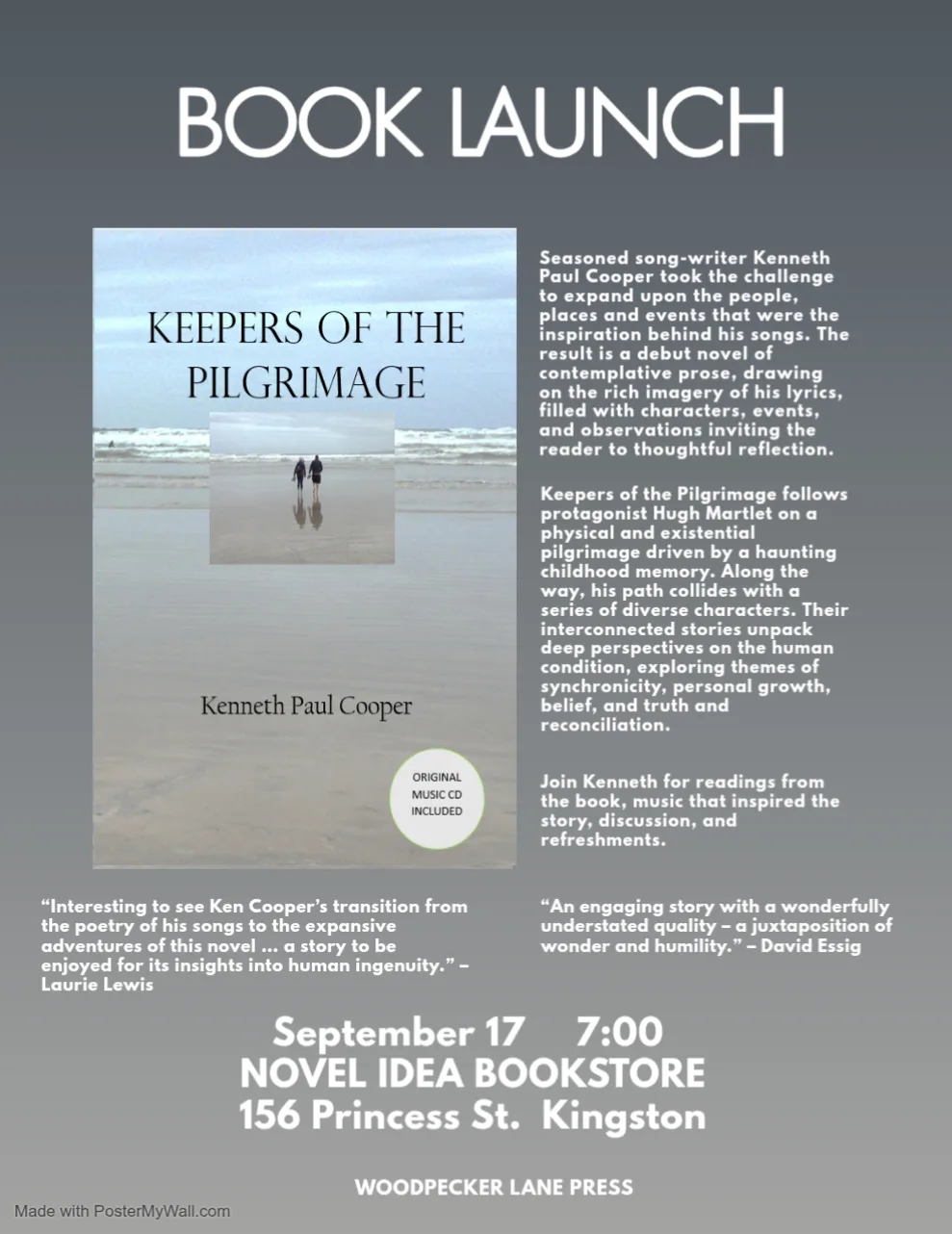Book Launch, Reading, and Signing